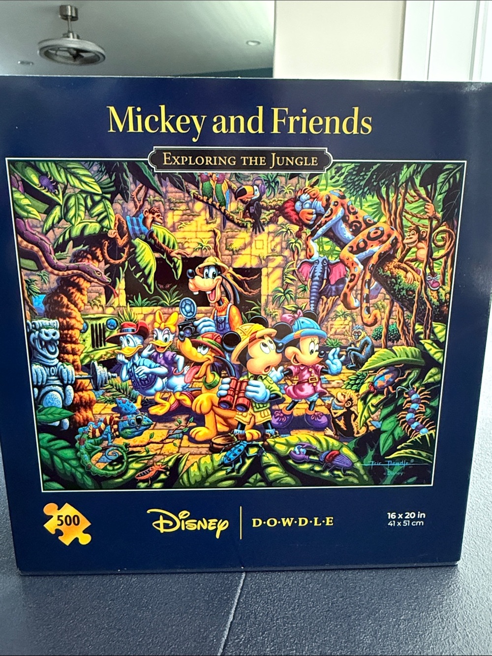 Disney Mickey and Friends Jungle Puzzle - Blue, Green, Yellow